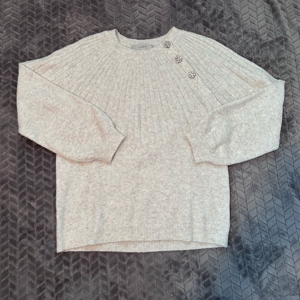Loft sweater with diamond snowflake detail